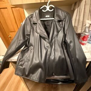 Pennington’s  Black Faux Leather Jacket